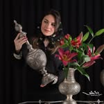 تصویر نقره بخشی/چیدمان لوکس/آینه و شمعدان
